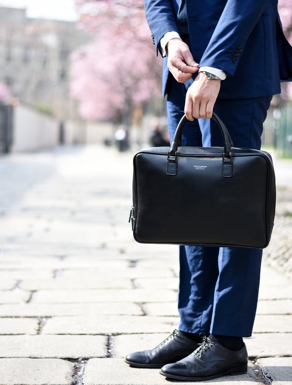 A man dressed in business clothes